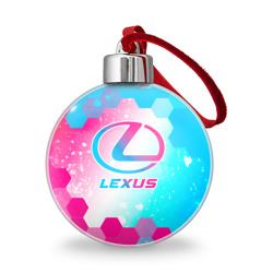 Ёлочный шар Lexus neon gradient style