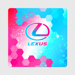 Магнит виниловый Квадрат Lexus neon gradient style