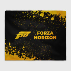 Плед 3D Forza Horizon - gold gradient: надпись и символ