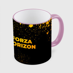 Кружка с полной запечаткой Forza Horizon - gold gradient: надпись и символ