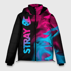 Мужская зимняя куртка 3D Stray - neon gradient: по-вертикали