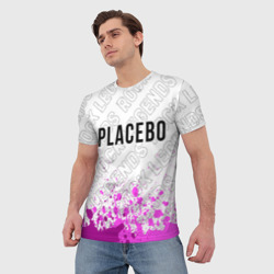 Мужская футболка 3D Placebo rock Legends: символ сверху - фото 2
