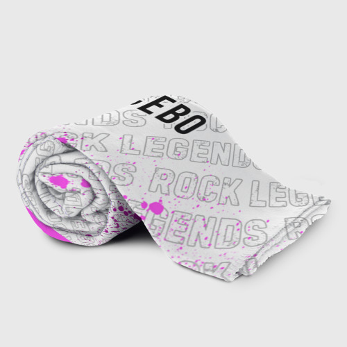 Плед 3D Placebo rock Legends: символ сверху, цвет 3D (велсофт) - фото 2