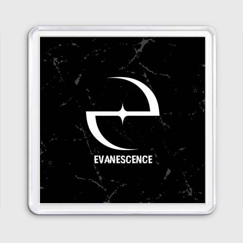 Магнит 55*55 Evanescence glitch на темном фоне