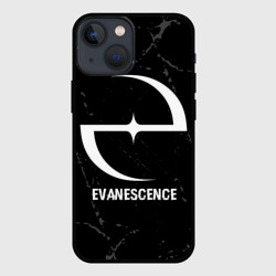 Чехол для iPhone 13 mini Evanescence glitch на темном фоне