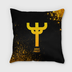 Подушка 3D Judas Priest - gold gradient