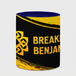 Кружка с полной запечаткой Breaking Benjamin - gold gradient: надпись и символ - фото 2