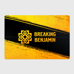 Магнитный плакат 3Х2 Breaking Benjamin - gold gradient: надпись и символ