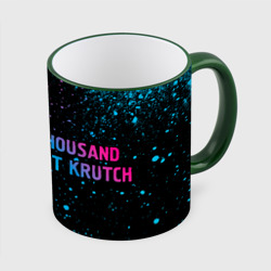 Thousand Foot Krutch - neon gradient: надпись и символ – Кружка с полной запечаткой с принтом купить