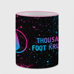 Кружка с полной запечаткой Thousand Foot Krutch - neon gradient: надпись и символ - фото 2