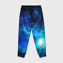Детские брюки 3D Звёздный космос чёрно-синий
