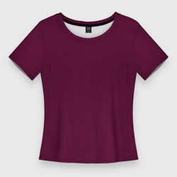 Женская футболка 3D Slim Очень глубокий красно-пурпурный