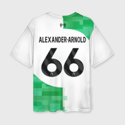 Женская футболка oversize 3D Трент Александер-Арнольд Ливерпуль форма 23-24 гостевая
