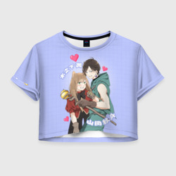 Женская футболка Crop-top 3D Моя любовь 999 уровня к Ямаде - персонажи игры