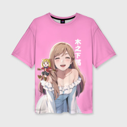 Женская футболка oversize 3D Моя любовь 999 уровня к Ямаде - Ананочка