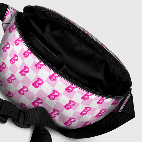 Поясная сумка 3D с принтом Розовая шашка и Барби, фото #6