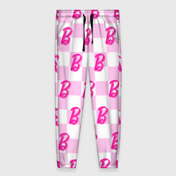 Женские брюки 3D Розовая шашка и Барби