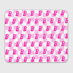 Прямоугольный коврик для мышки Розовая шашка и Барби