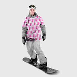Накидка на куртку 3D Розовая шашка и Барби - фото 2