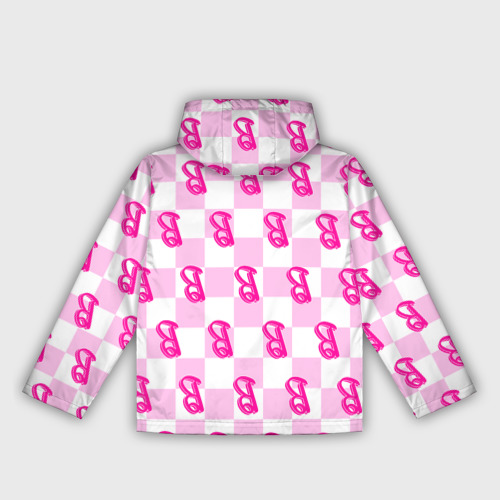 Женская ветровка 3D Розовая шашка и Барби, цвет черный - фото 3