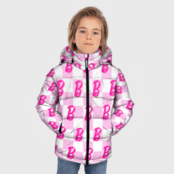 Зимняя куртка для мальчиков 3D Розовая шашка и Барби - фото 2