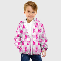Детская куртка 3D Розовая шашка и Барби - фото 2