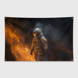 Флаг-баннер Огонь в космосе