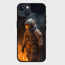 Огонь в космосе – Чехол для iPhone 14 с принтом купить