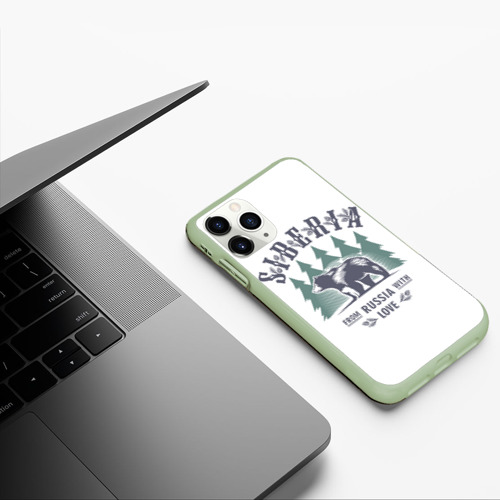 Чехол для iPhone 11 Pro матовый с принтом Сибирь - из России с любовью, фото #5