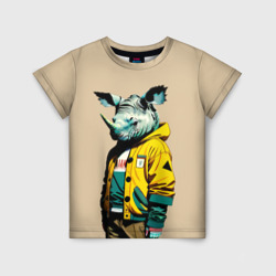 Детская футболка 3D Dude rhino - urban style
