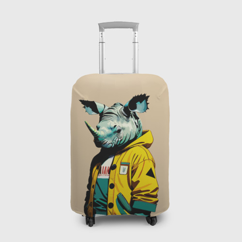 Чехол для чемодана 3D Dude rhino - urban style, цвет 3D печать