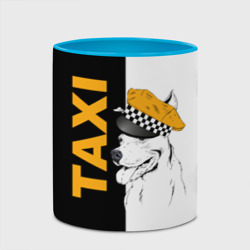Кружка с полной запечаткой Собака в кепке таксиста - фото 2