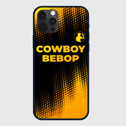 Чехол для iPhone 12 Pro Cowboy Bebop - gold gradient: символ сверху