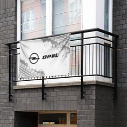 Флаг-баннер Opel Speed на светлом фоне со следами шин: надпись и символ - фото 2