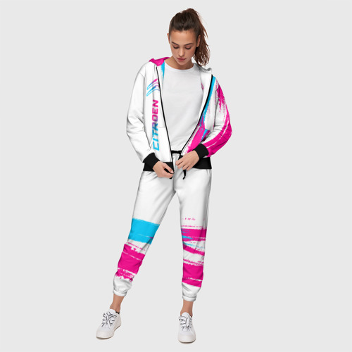 Женский костюм 3D Citroen neon gradient style: по-вертикали, цвет черный - фото 3