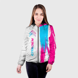 Женская куртка 3D Citroen neon gradient style: по-вертикали - фото 2