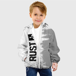 Детская куртка 3D Rust glitch на светлом фоне: по-вертикали - фото 2