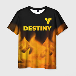 Мужская футболка 3D Destiny - gold gradient: символ сверху