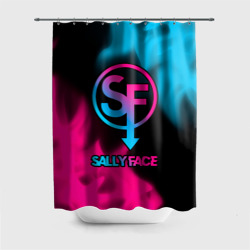 Штора 3D для ванной Sally Face - neon gradient