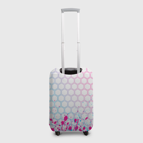 Чехол для чемодана 3D GTA neon gradient style: символ сверху, цвет 3D печать - фото 2