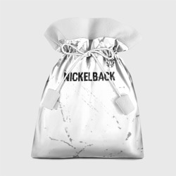 Подарочный 3D мешок Nickelback glitch на светлом фоне: символ сверху
