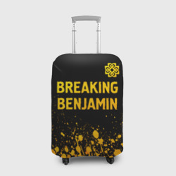 Чехол для чемодана 3D Breaking Benjamin - gold gradient: символ сверху