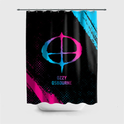 Штора 3D для ванной Ozzy Osbourne - neon gradient