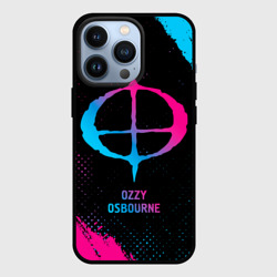 Чехол для iPhone 13 Pro Ozzy Osbourne - neon gradient