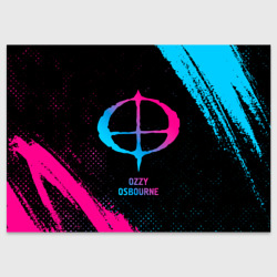 Поздравительная открытка Ozzy Osbourne - neon gradient