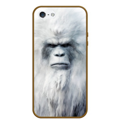 Чехол для iPhone 5/5S матовый Йети - снежный человек