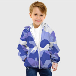 Детская куртка 3D Камуфляжный узор голубой - фото 2