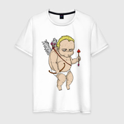 Хмурый ангел – Мужская футболка хлопок с принтом купить со скидкой в -20%