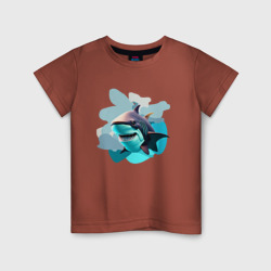 Детская футболка хлопок Улыбчивая акула