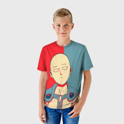 Детская футболка 3D Saitama hero face - фото 2